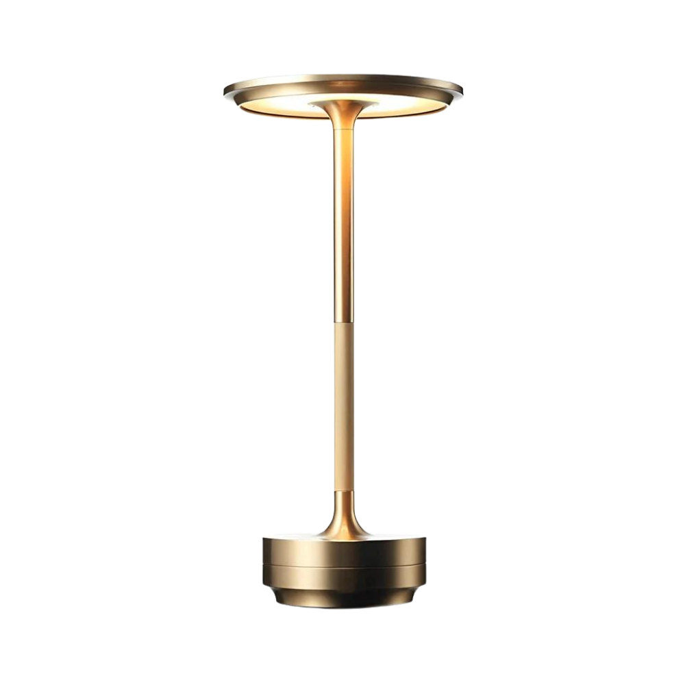 Cordless touch dimming table lamp with warm light