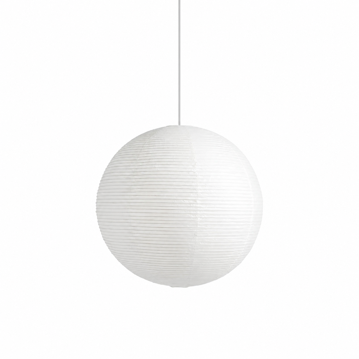 Japandi rice paper pendant light