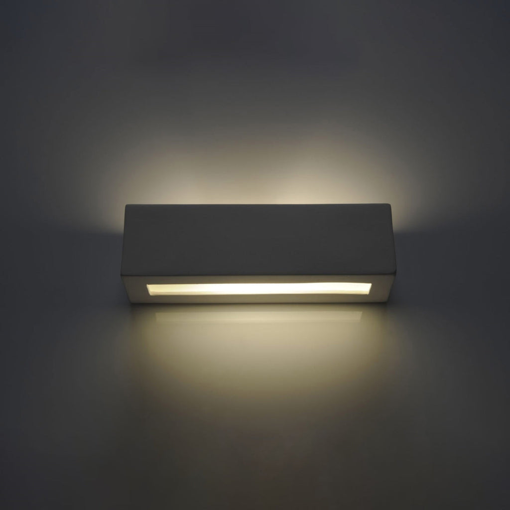 Ceramic Up-Down Wall Light with Rectangular Shade – view 8 | BROKLEN