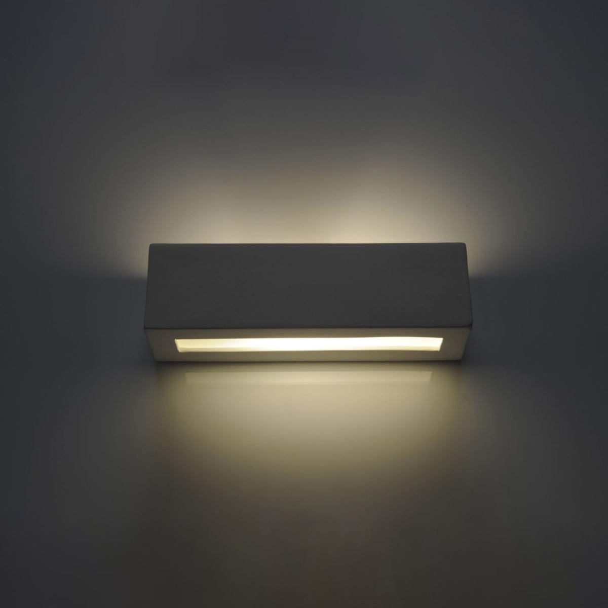 Ceramic Up-Down Wall Light with Rectangular Shade – view 8 | BROKLEN