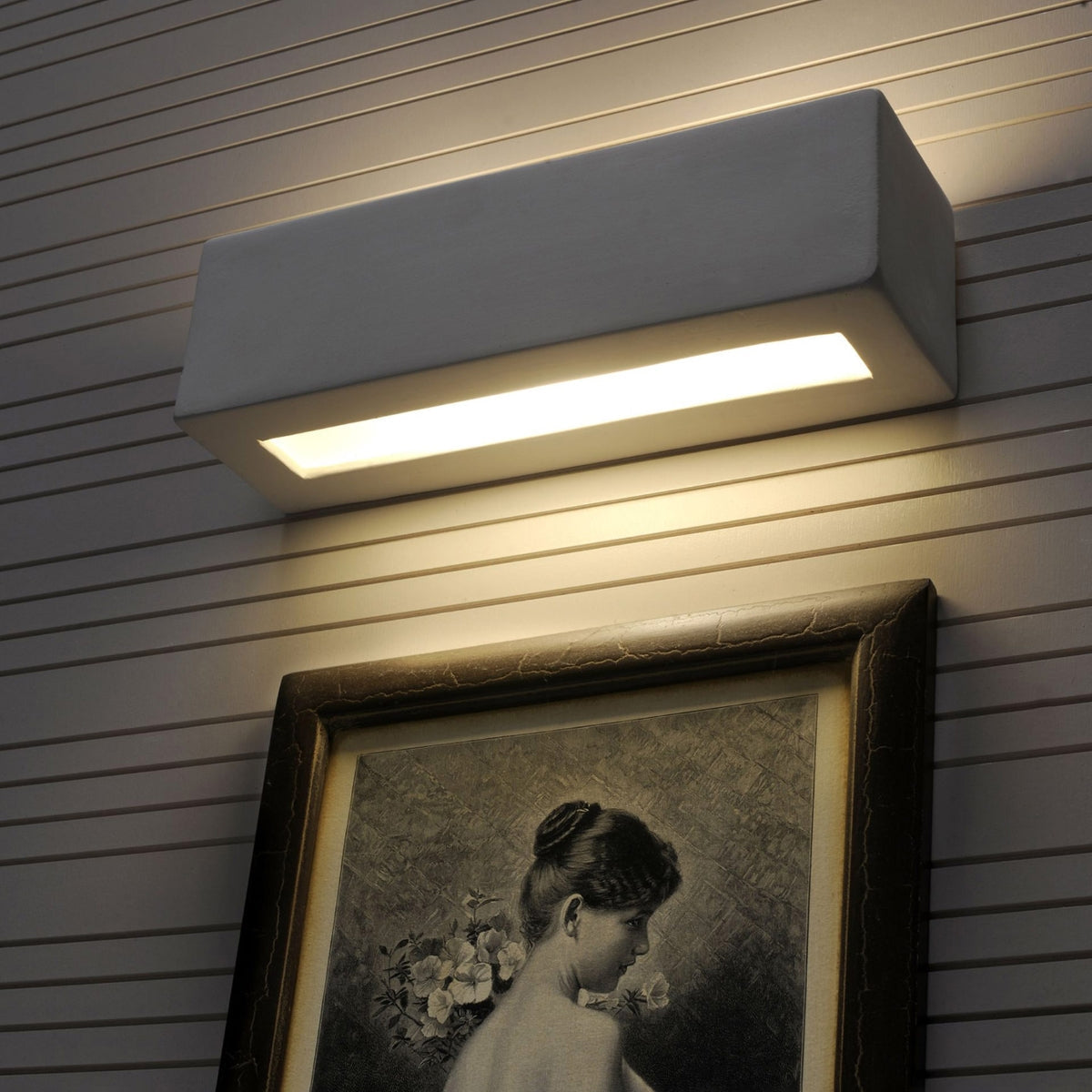 Ceramic Up-Down Wall Light with Rectangular Shade – view 5 | BROKLEN