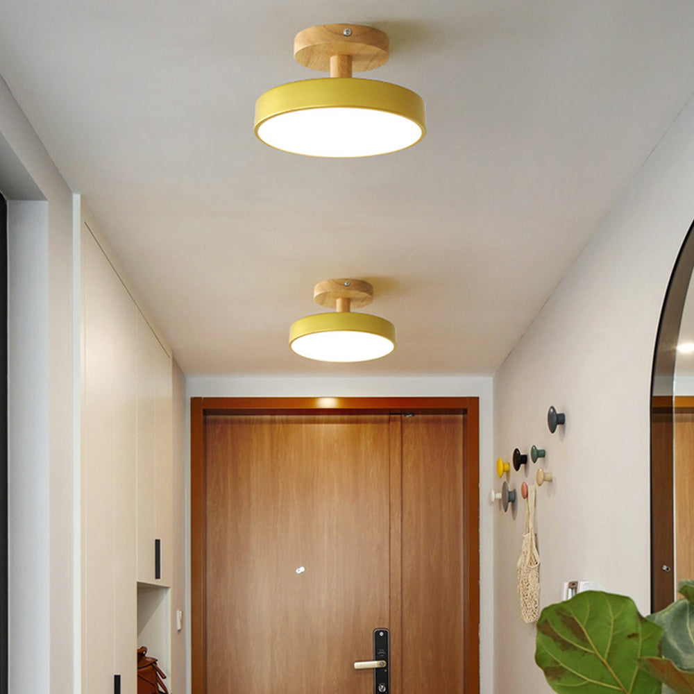 Scandinavian Wood & Metal LED Ceiling Light – view 23 | BROKLEN