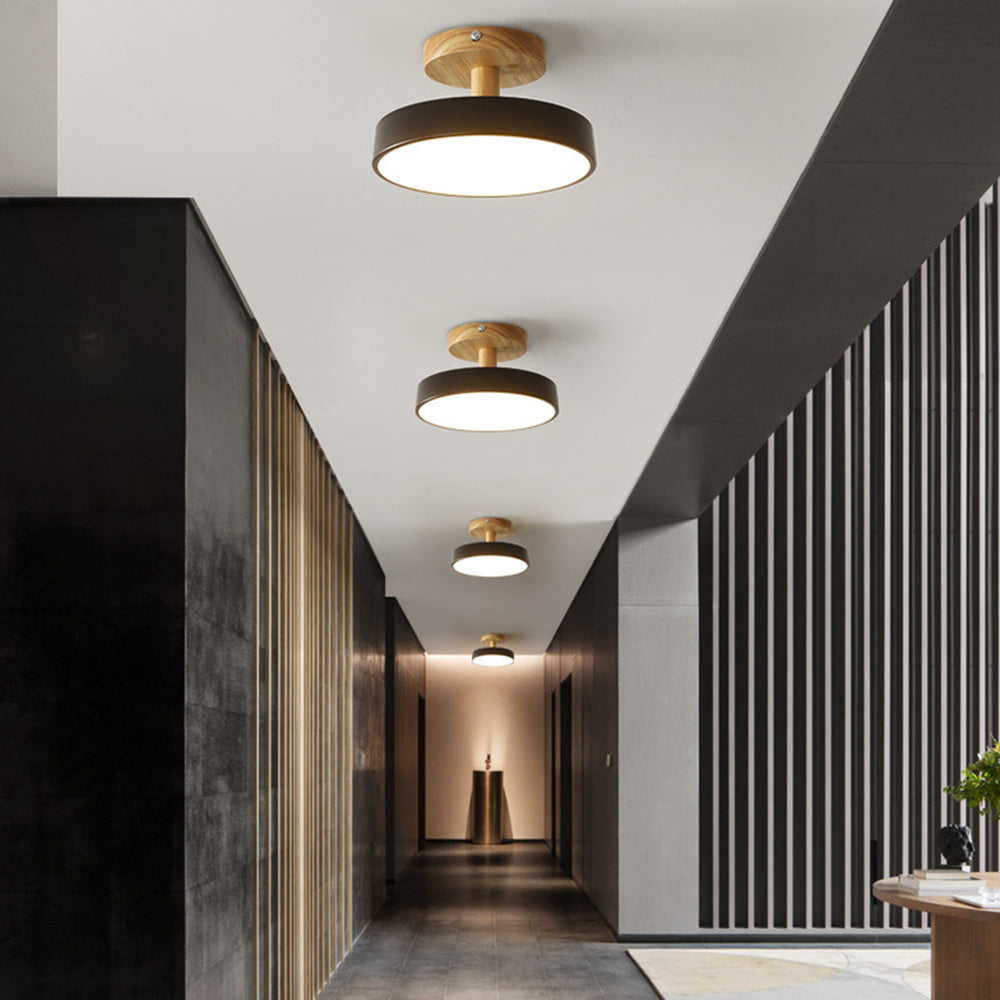 Scandinavian Wood & Metal LED Ceiling Light – view 12 | BROKLEN