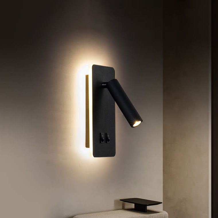 Adjustable LED Spotlight Wall Sconce with Ambient Backlight – view 17 | BROKLEN