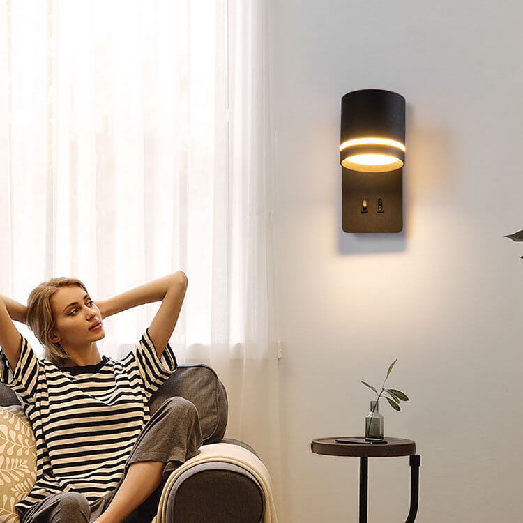 Adjustable LED Spotlight Wall Sconce with Ambient Backlight – view 5 | BROKLEN