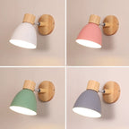 Wooden Cone Wall Light with Metal Shade – view 6 | BROKLEN