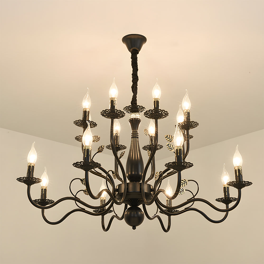 Flemish-Style Curved Arm Chandelier – view 7 | BROKLEN