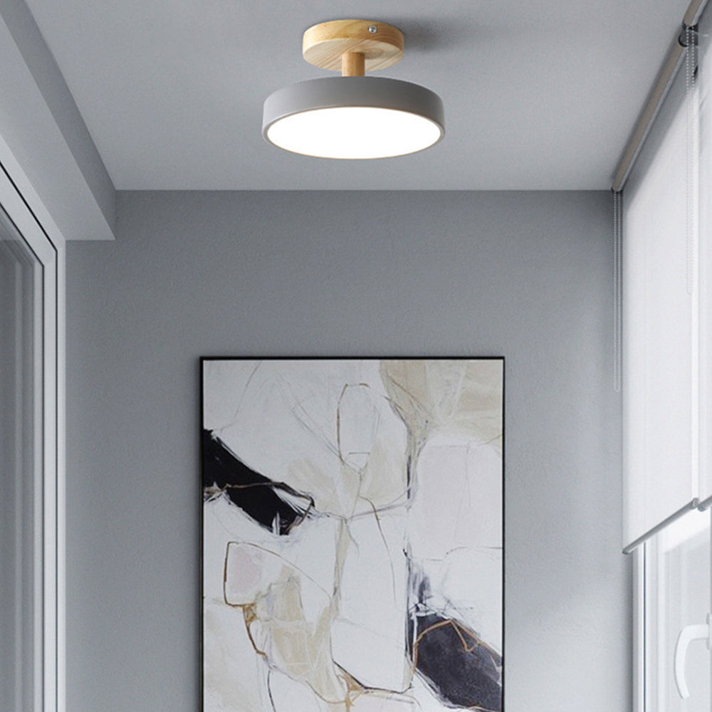 Scandinavian Wood & Metal LED Ceiling Light – view 8 | BROKLEN