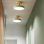 Scandinavian Wood & Metal LED Ceiling Light – view 3 | BROKLEN