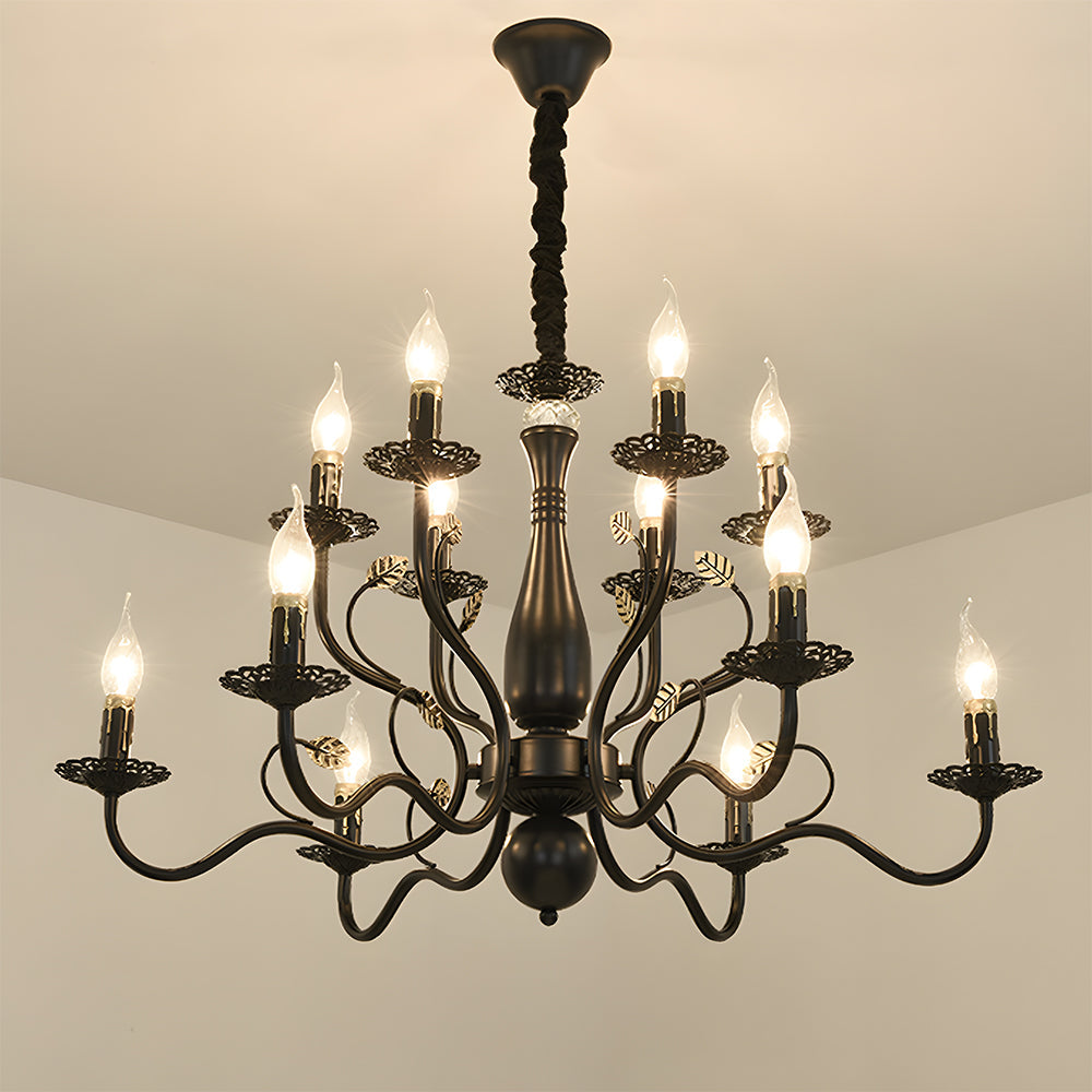 Flemish-Style Curved Arm Chandelier – view 4 | BROKLEN