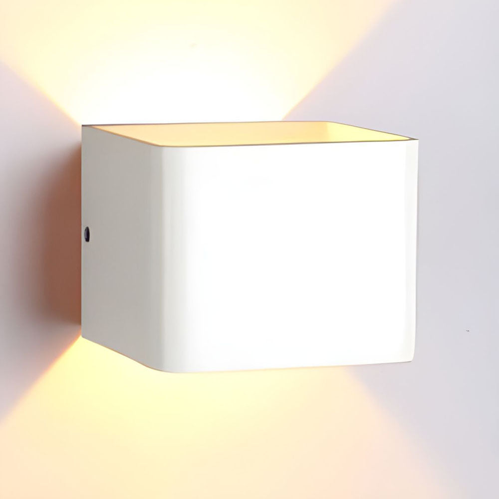 Modern Cube Up & Down LED Wall Light – view 3 | BROKLEN