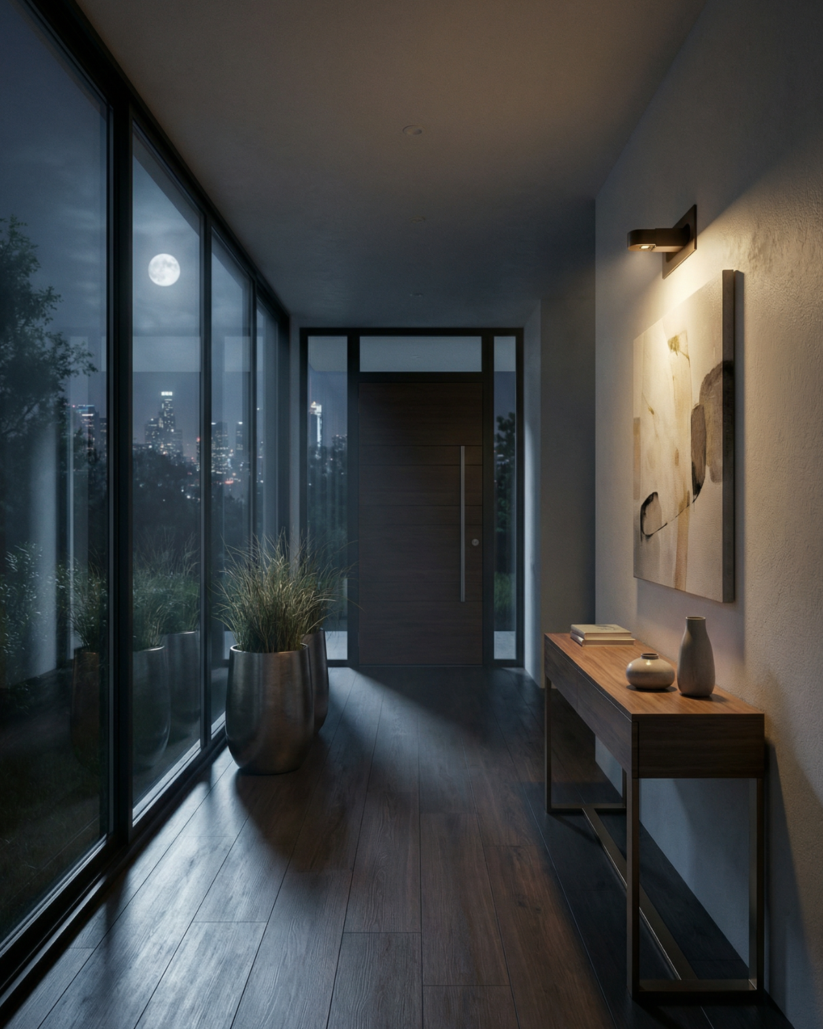 Semi-Circle LED Wall Light – view 4 | BROKLEN