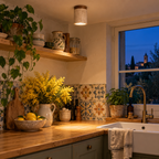 Travertine and Wood Ceiling Spotlight, Ø 12 cm – view 13 | BROKLEN