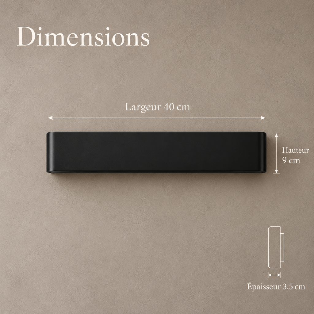 LED Bar Wall Light 40 cm, Up and Down Light – view 7 | BROKLEN