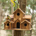 Rustic Wooden Hanging Birdhouse – view 3 | BROKLEN