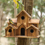 Rustic Wooden Hanging Birdhouse – view 3 | BROKLEN