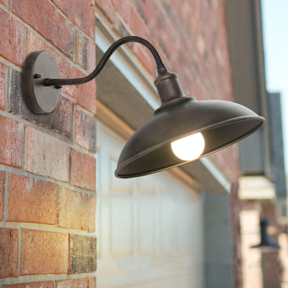 Industrial Gooseneck Outdoor Barn Light – view 2 | BROKLEN