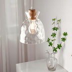 Glass Pendant Light with Wood Accent – view 3 | BROKLEN