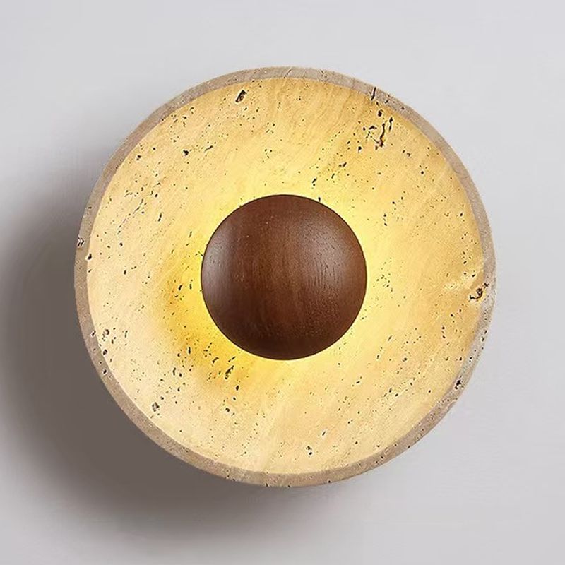 Japandi Wabi-Sabi Travertine Wall Light – view 5 | BROKLEN
