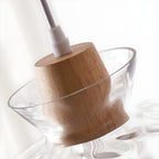 Glass Pendant Light with Wood Accent – view 8 | BROKLEN