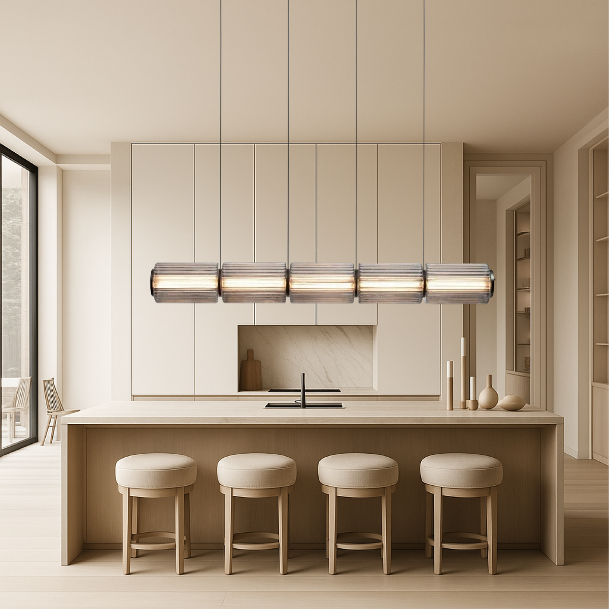 Linear Cylinder Glass Pendant – view 5 | BROKLEN