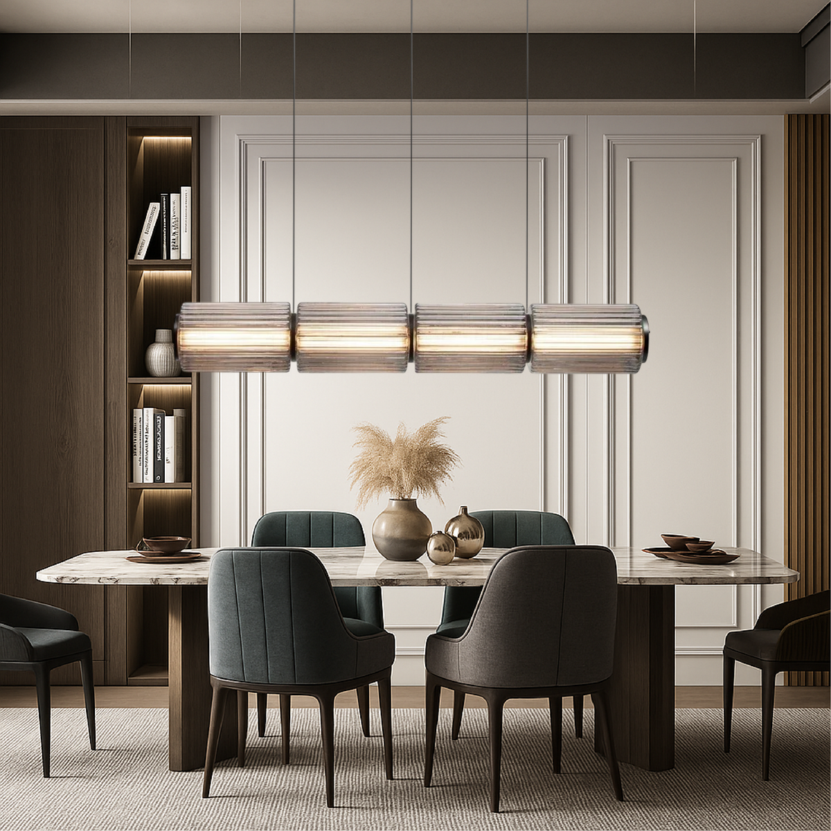 Linear Cylinder Glass Pendant – view 3 | BROKLEN