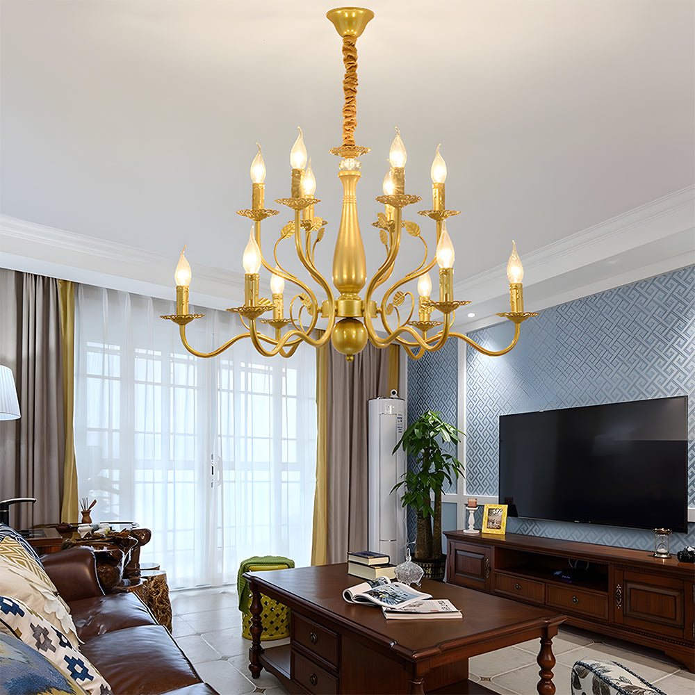 Flemish-Style Curved Arm Chandelier – view 11 | BROKLEN