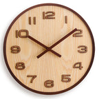 Walnut Wood Minimalist Silent Wall Clock – view 4 | BROKLEN