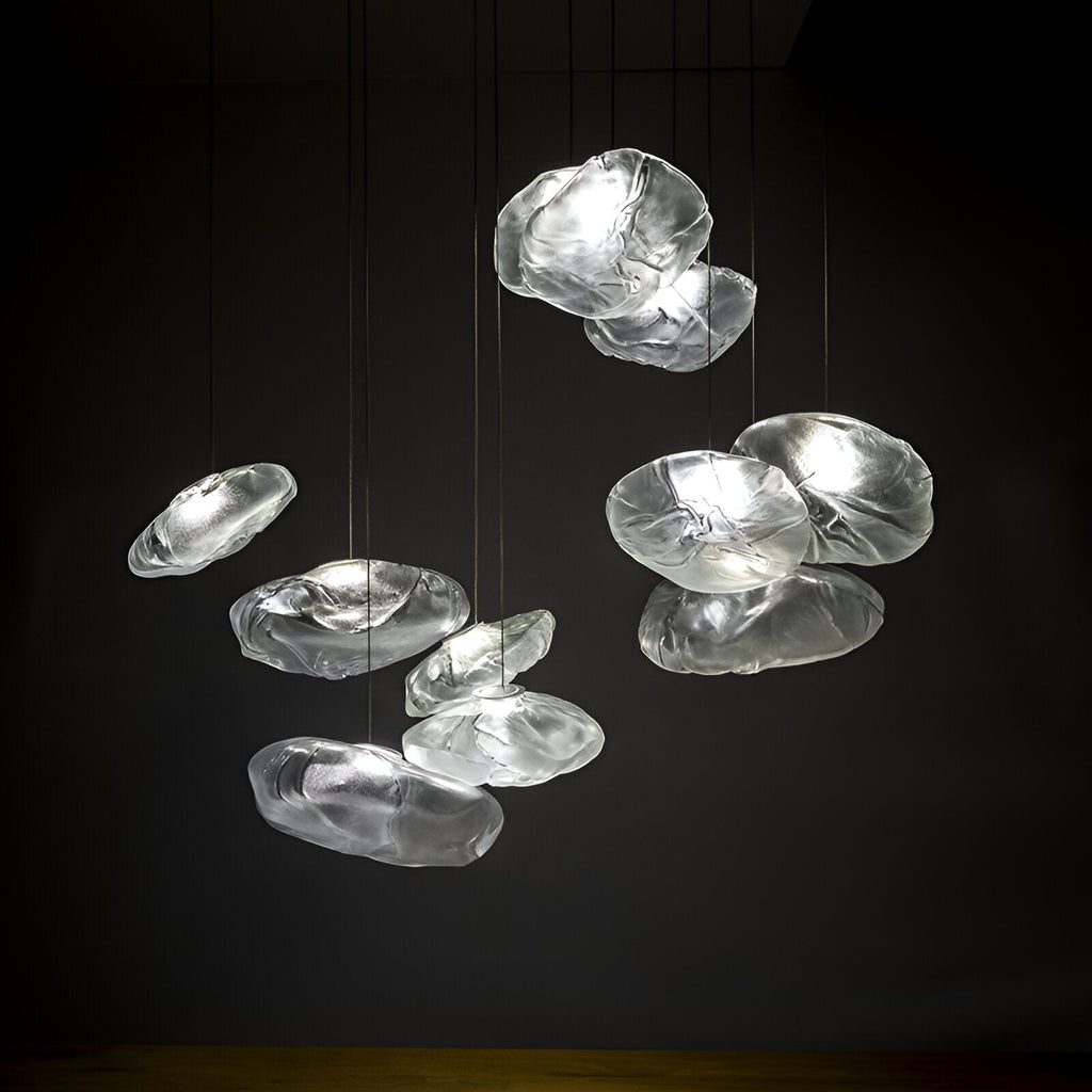 Glass Cloud Pendant Light – view 2 | BROKLEN