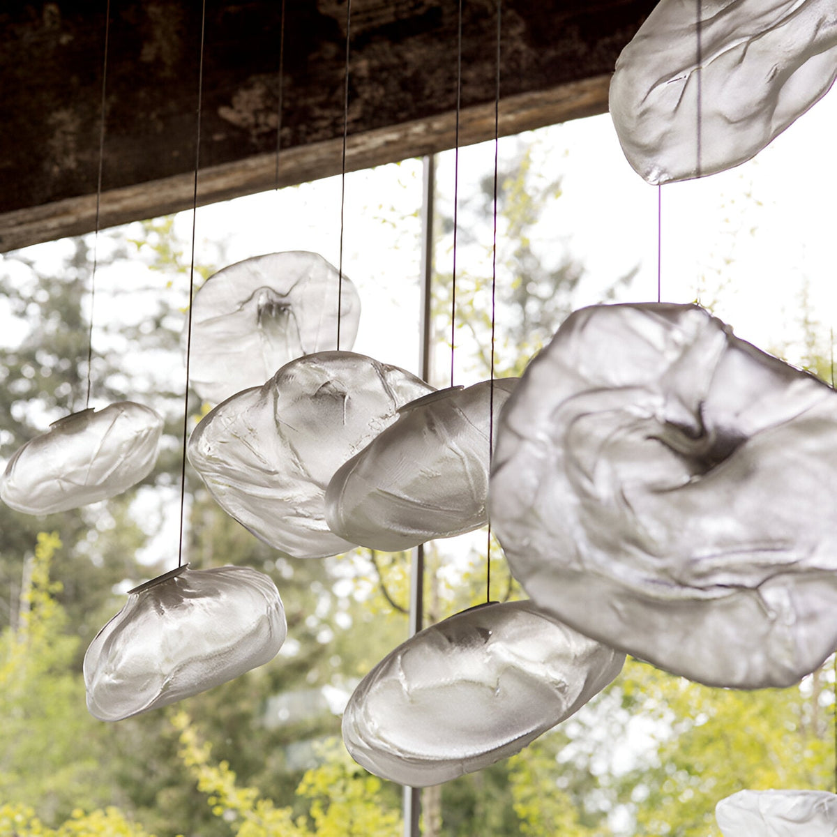Glass Cloud Pendant Light – view 3 | BROKLEN