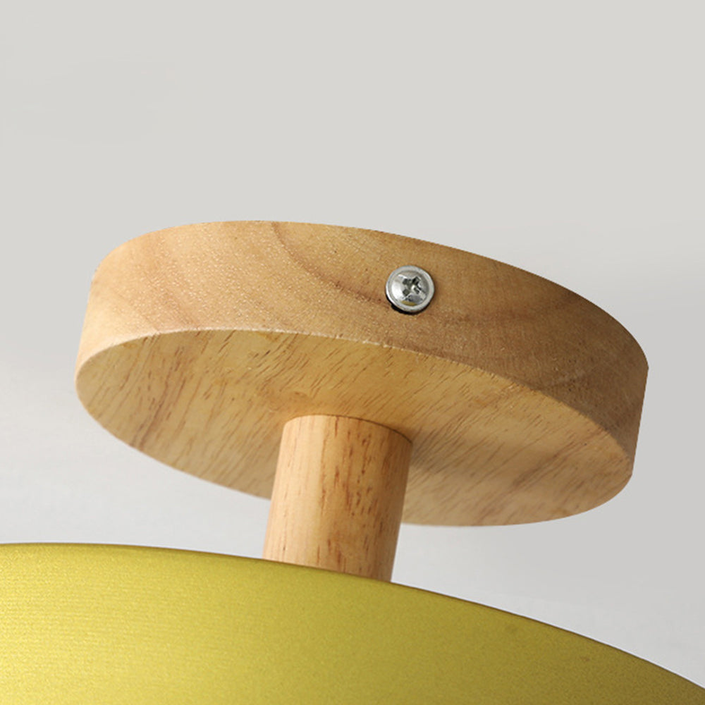 Scandinavian Wood & Metal LED Ceiling Light – view 26 | BROKLEN