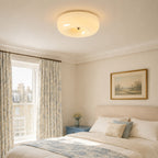 Bauhaus Milk Glass Flush Mount Ceiling Light – view 9 | BROKLEN