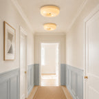 Bauhaus Milk Glass Flush Mount Ceiling Light – view 4 | BROKLEN