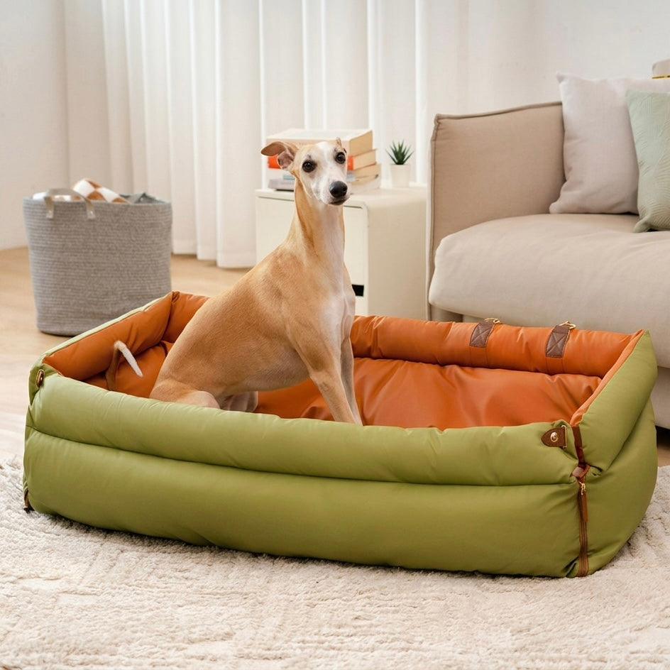 Dog Car Seat Booster – Faux Leather with Plush Padding & Non-Slip Base | BROKLEN - view 6