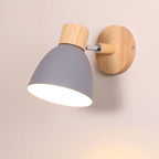 Wooden Cone Wall Light with Metal Shade – view 14 | BROKLEN
