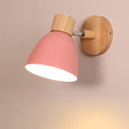 Wooden Cone Wall Light with Metal Shade – view 12 | BROKLEN