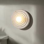 Wabi-Sabi Round Resin Wall Light – view 8 | BROKLEN