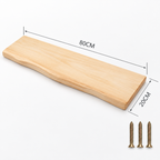 Live-Edge Acacia Wood Wall Shelf – view 19 | BROKLEN