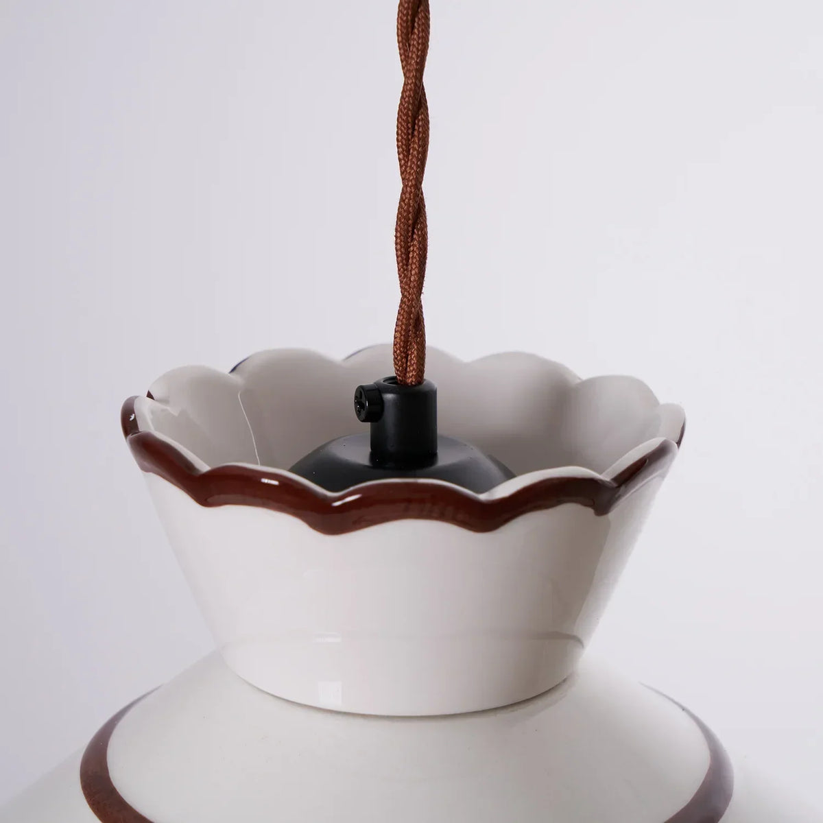 Vintage Ceramic Pendant Light – view 3 | BROKLEN