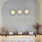 Wabi-Sabi Round Resin Wall Light – view 4 | BROKLEN