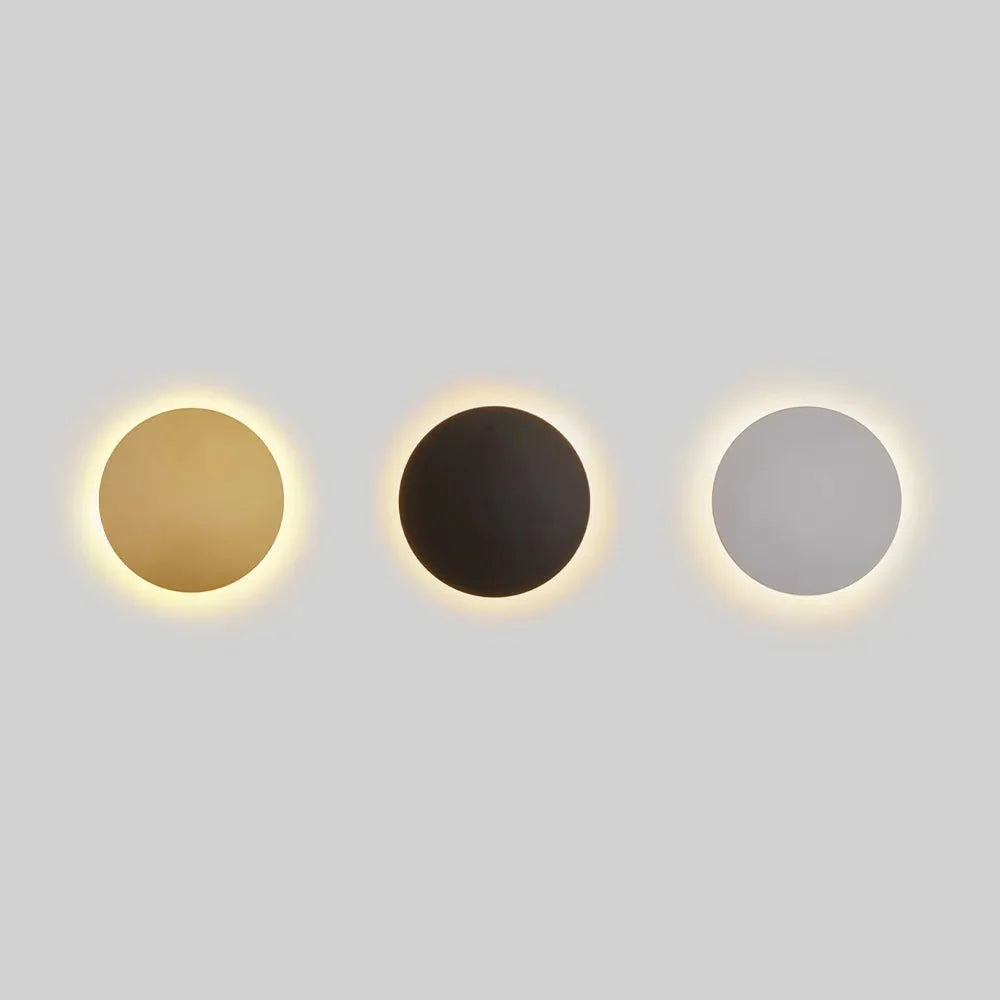 Minimalist Round Halo LED Wall Sconce – view 7 | BROKLEN