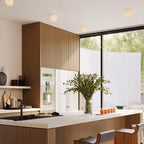 Round Alabaster LED Wall Light – Japandi – view 4 | BROKLEN