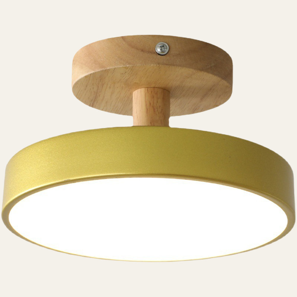 Scandinavian Wood & Metal LED Ceiling Light – view 24 | BROKLEN