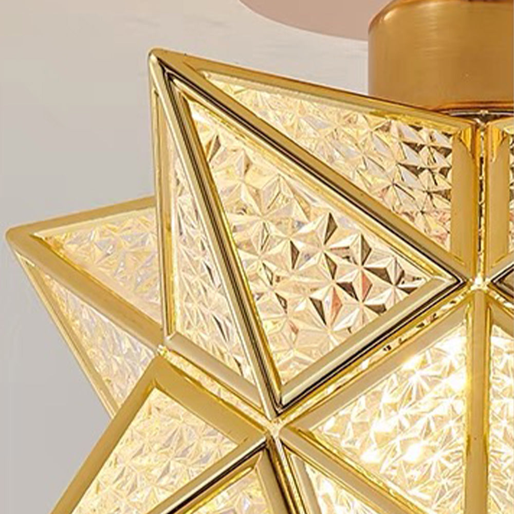 Geometric Star Ceiling Light – E27 – view 6 | BROKLEN