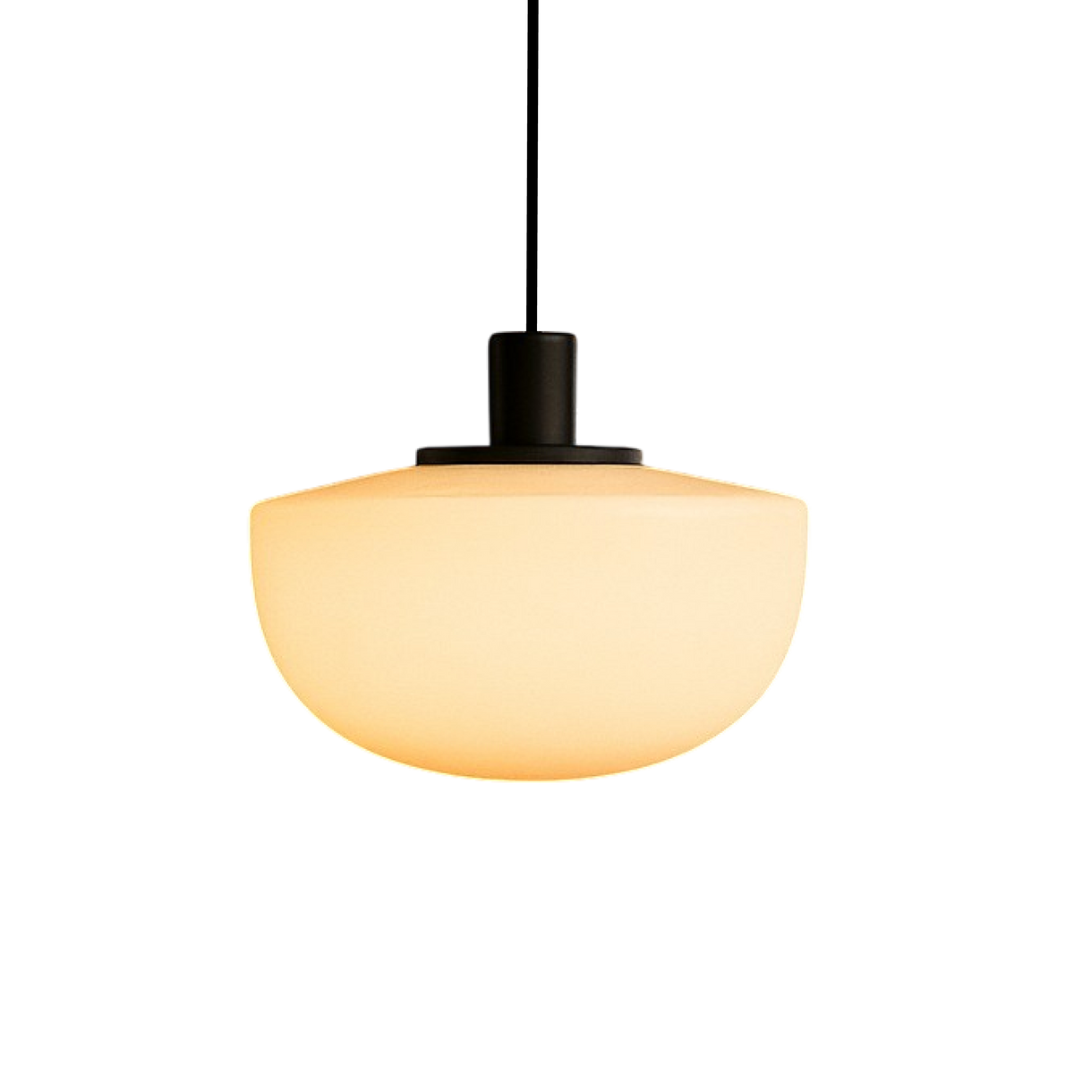 Contemporary Curved Resin Pendant Light – view 8 | BROKLEN