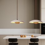 Cylindrical Travertine LED Pendant Light – view 4 | BROKLEN