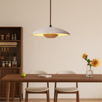Cylindrical Travertine LED Pendant Light – view 3 | BROKLEN