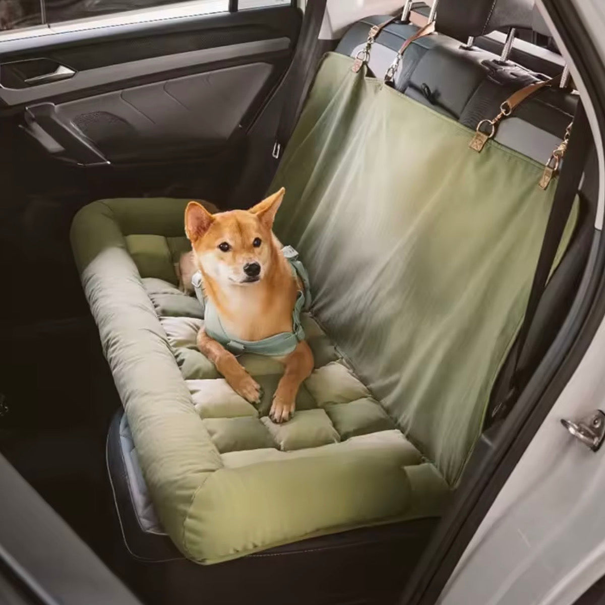 Large Dog Car Seat Bed – Waterproof & Bolstered with Anti-Slip Base | BROKLEN - view 16