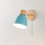 Wooden Cone Wall Light with Metal Shade – view 28 | BROKLEN