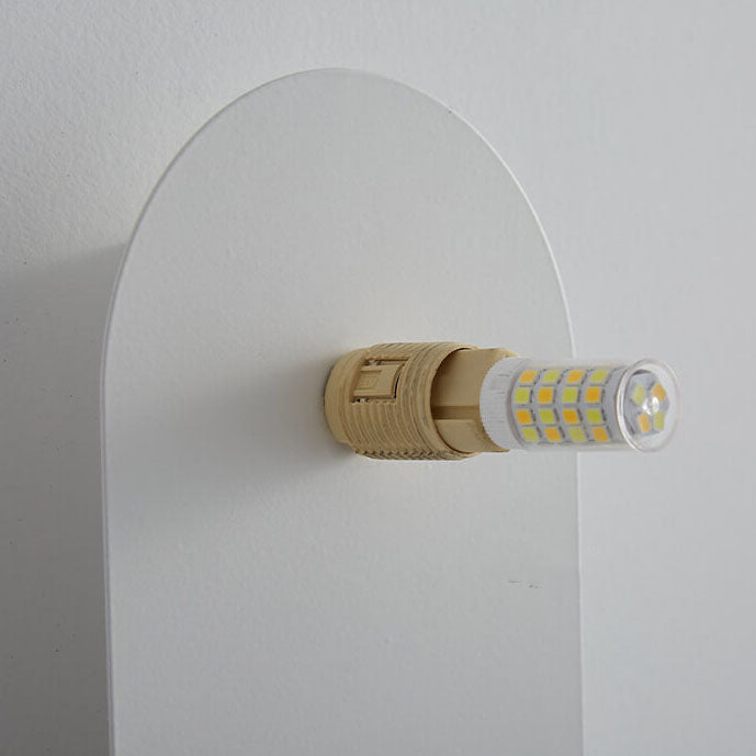 Minimalist Nordic Globe Wall Sconce with Oval Backplate – view 8 | BROKLEN